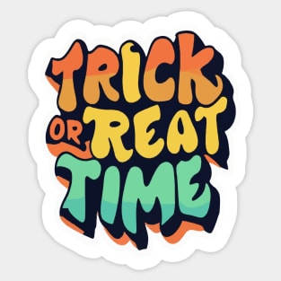 Trick or Treat Time Sticker